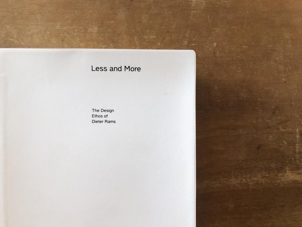 Less and More The Design Ethos of Dieter Rams ディーター・ラムス