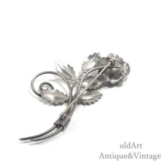 USA製1950年代アメリカンヴィンテージSTERLINGシルバー製フラワー