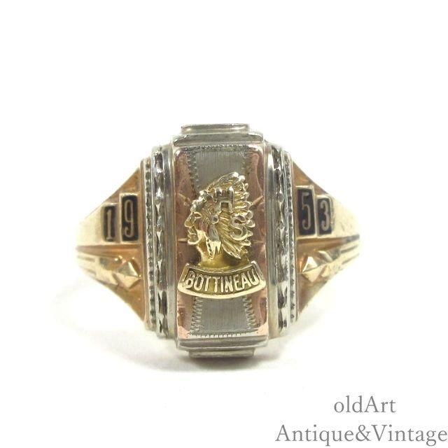 USA製1953年ヴィンテージJOSTENSジャスティン社製インディアン