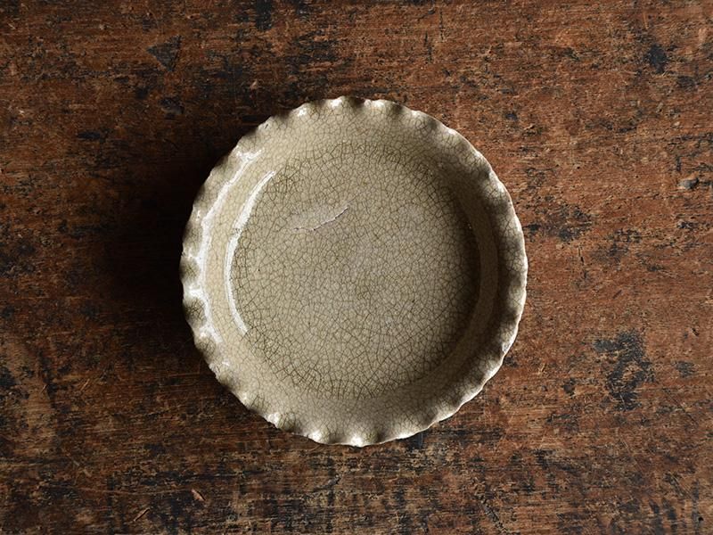 御深井焼襞皿 - わより