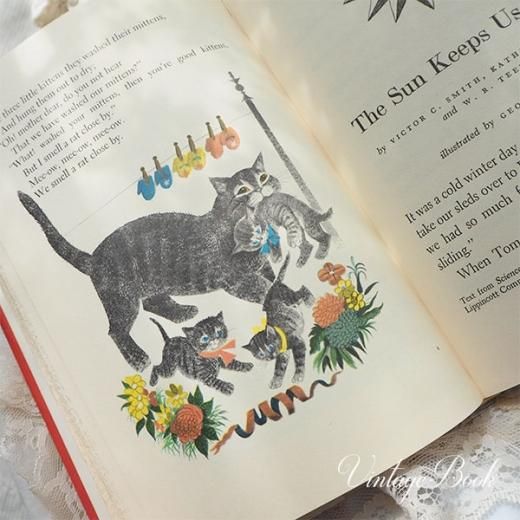 アメリカ 1958年 ヴィンテージ本【不思議の国のアリス 3匹の小さな子猫