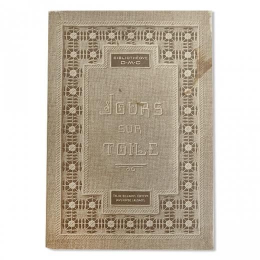 フランス 1930年 D.M.C. 刺繍図案 ドロンワークアンティーク本 LES