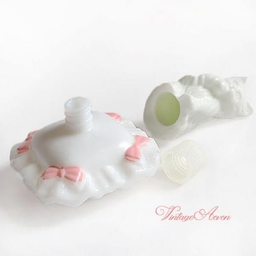 USA 1970年代 アンティーク AVON エイボン クッション ネコ 香水瓶【箱