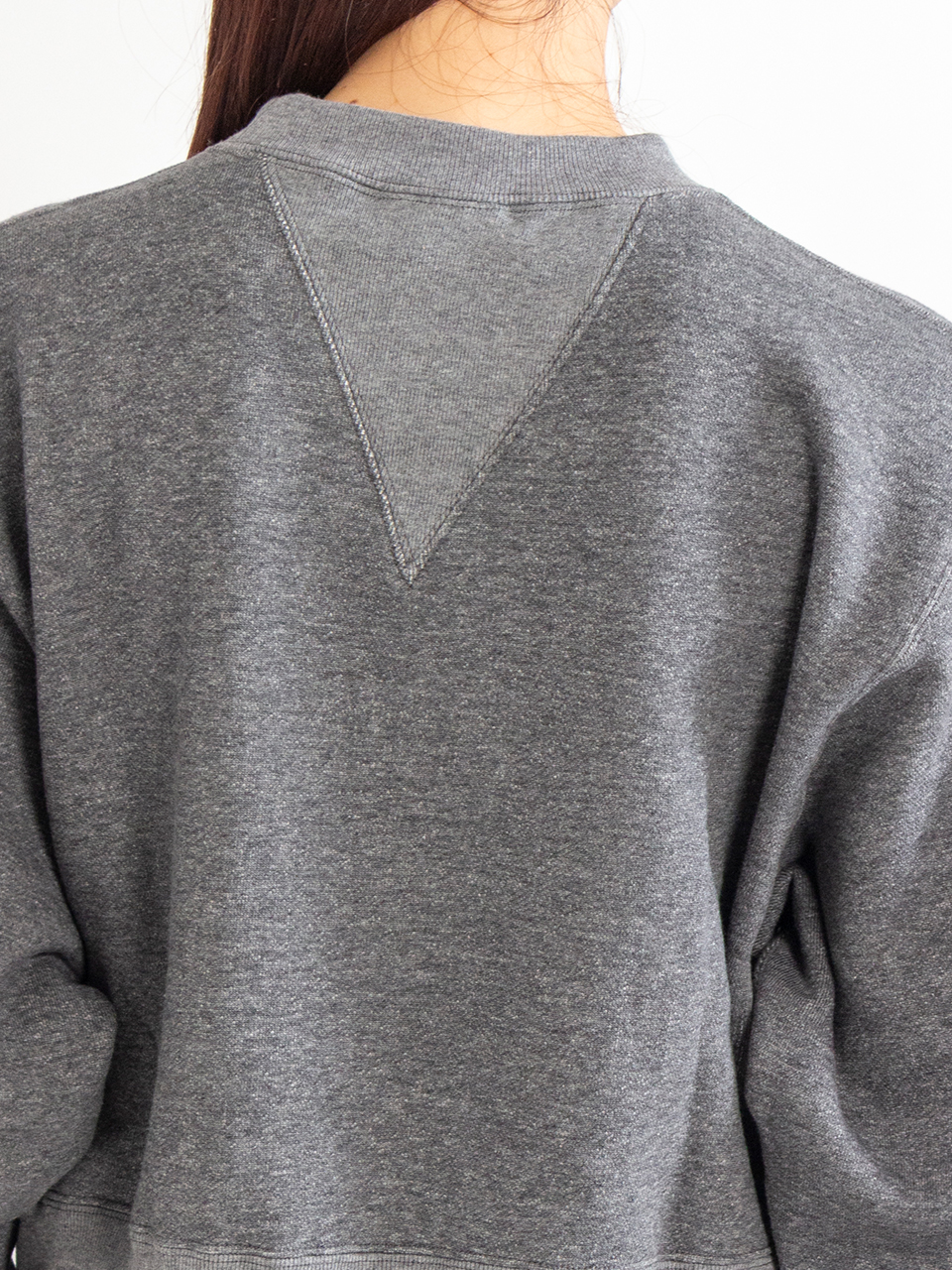 CROPPED SWEAT SHIRT-クロップドスウェットシャツ-HYKE（ハイク