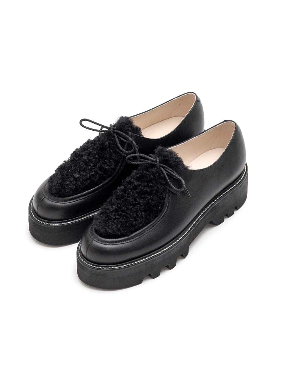 TIROLEAN SHOES FAUX SHEARLING-チロリアンシューズファーシャーリング