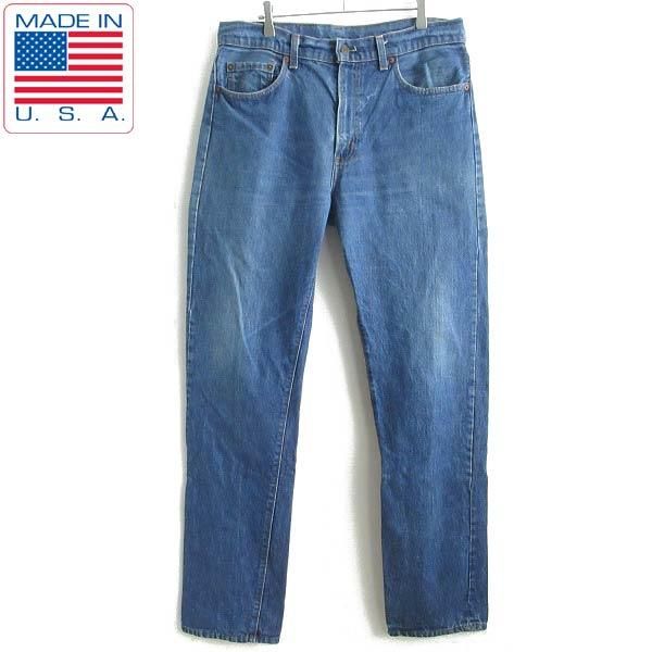 名品 80's USA製 リーバイス505 ハチマル ジーンズ 実寸W35 カンヌキ