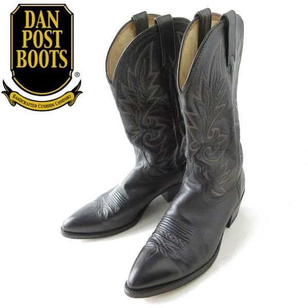 DAN POST ダンポスト ウエスタンブーツ 黒 10.5D 28.5cm ブラック