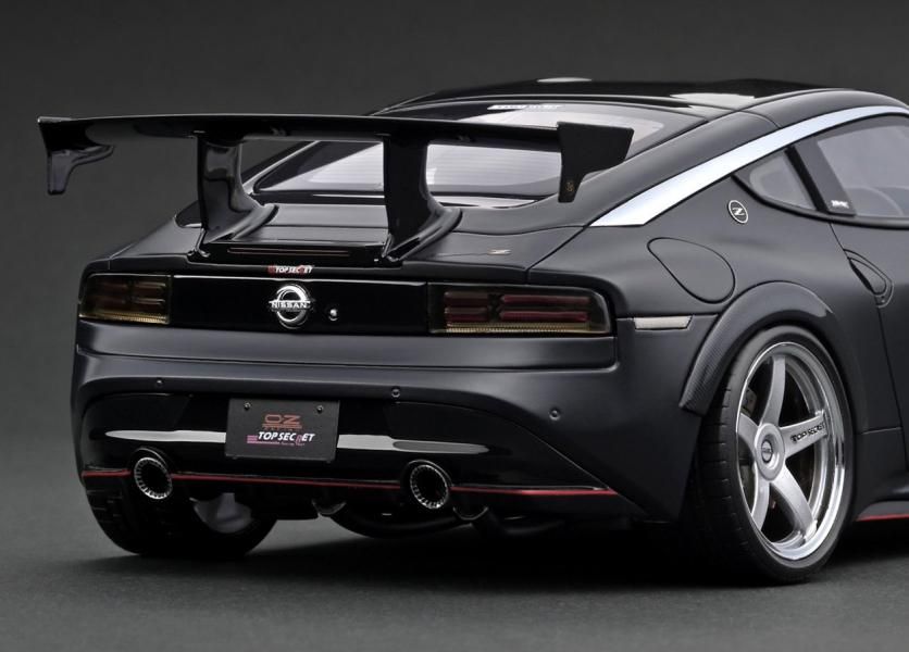 IG3384 1/18 TOP SECRET Fairlady Z (RZ34) Matte Black - ig-model
