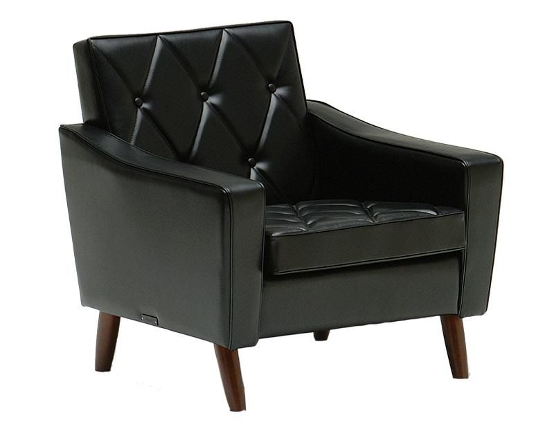 カリモク60 ロビーチェア1シータースタンダードブラック | Plain Table