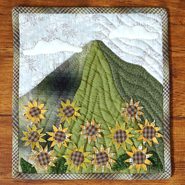 キット】富士山（ひまわり） - パッチワーク・キルトの生地と材料の