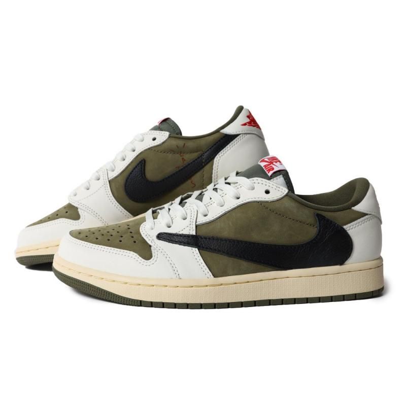 Travis Scott × NIKE AIR JORDAN 1 LOW OG SP MEDIUM OLIVE トラヴィス