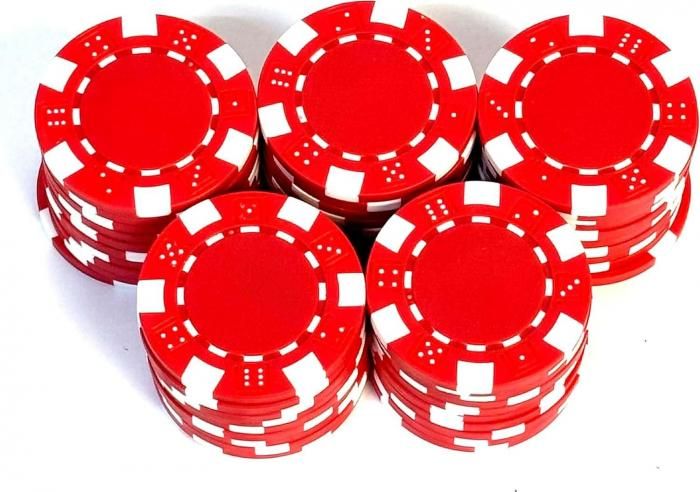 クレイ高純度カジノチップ（レッド）＜10枚セット＞ - カジノチップ