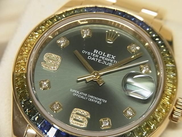 ロレックス デイトジャスト・パールマスター 39 18KYG サファイア