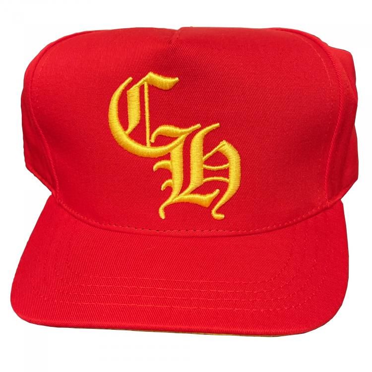 クロムハーツ CHROME HEARTS CH 刺繍 / 赤 デニム ベースボール