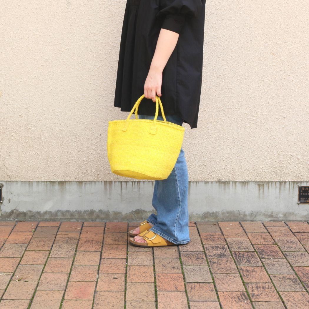 サイザル ラウンド カゴバッグS/ブラック - Eight Hundred Ships & Co.