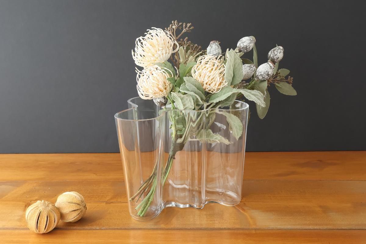 イッタラ｜アルヴァ・アアルト｜ベース｜160mm｜クリア｜ガラス