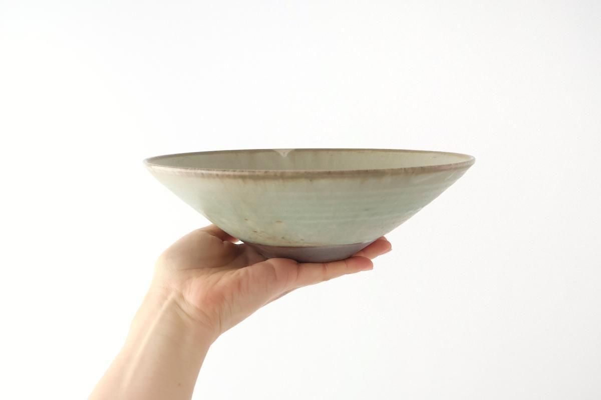 7寸盛り鉢｜彩色灰釉｜陶器｜市野耕｜和食器通販｜うちる｜和食器の皿