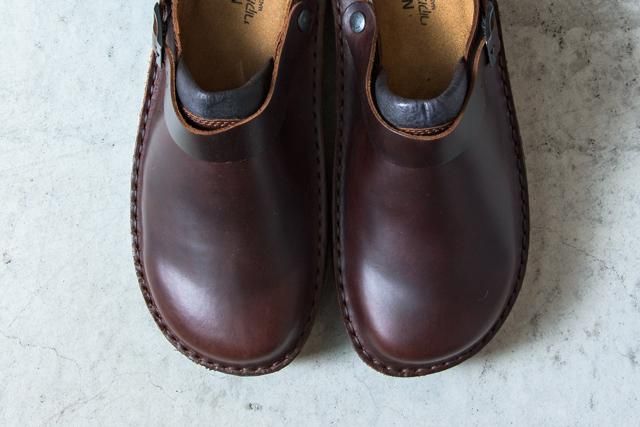 NAOT GLACIER グレイシャー サボ靴 Buffalo Leather（赤茶）｜FRANK