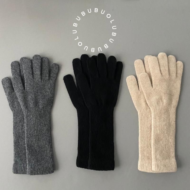 ロンググローブニット手袋- 韓国子供服 BUBUOLUBU ブブオルブ