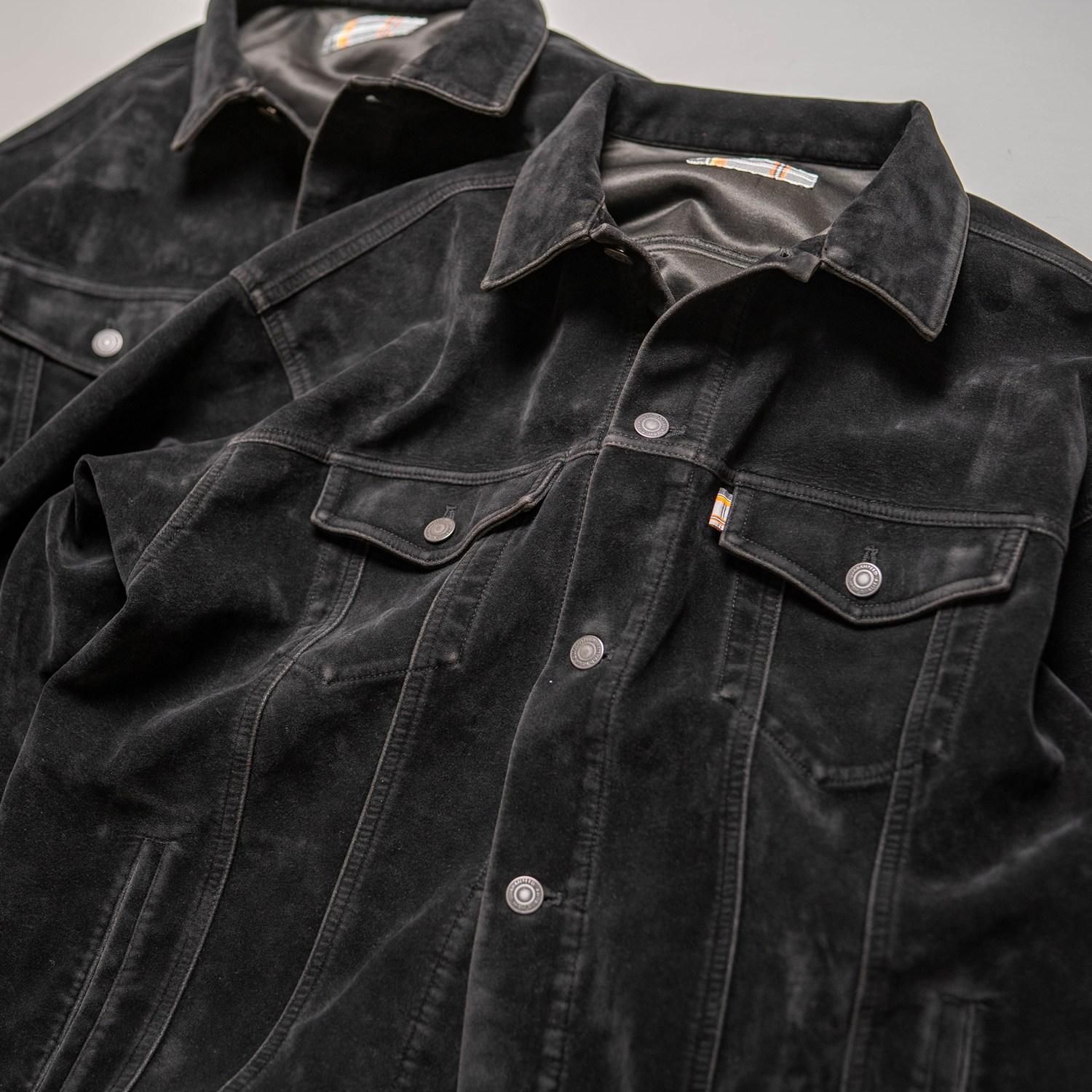 JACKSON MATISSE Suede Trucker JKT Black