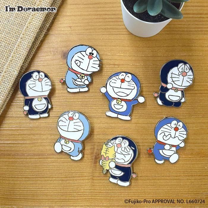 ピンバッジ（ブラインド）｜アイムドラえもん｜フラワーリング