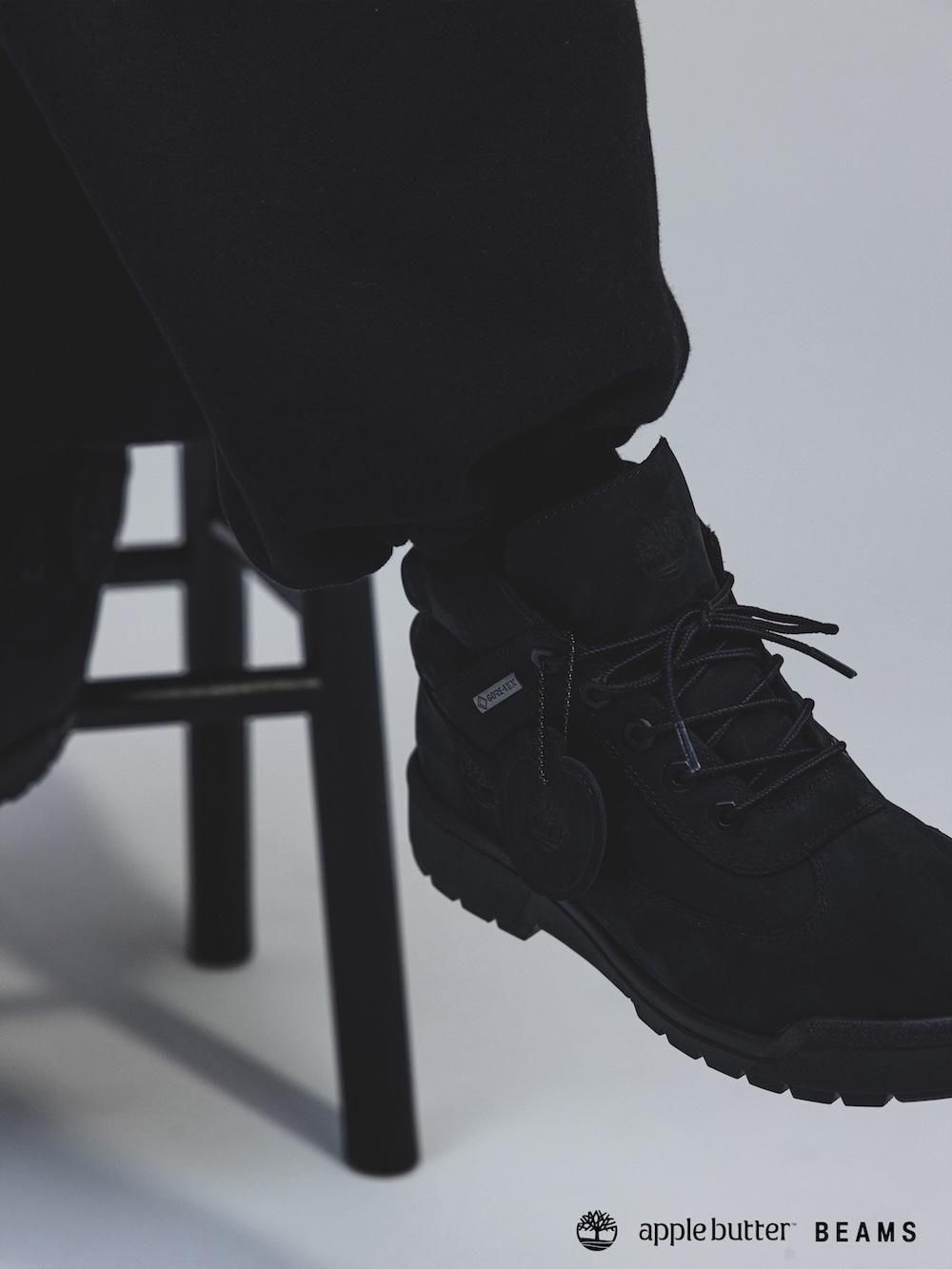 Timberland × BEAMS × APPLE BUTTER STOREField Boots GTX Black Color