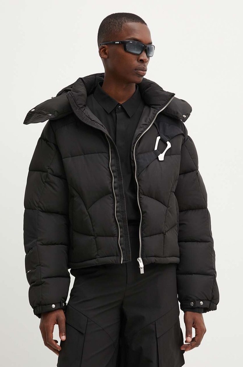 Heliot Emil down jacket men's black color HE.M.02.093.BLK01 at PRM US