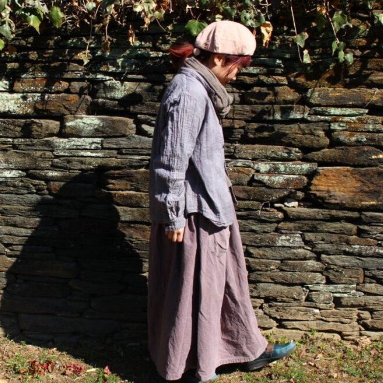 gauze shirt | 淡藤色 - ISTIST -草木染めの服- naturalcolor/design