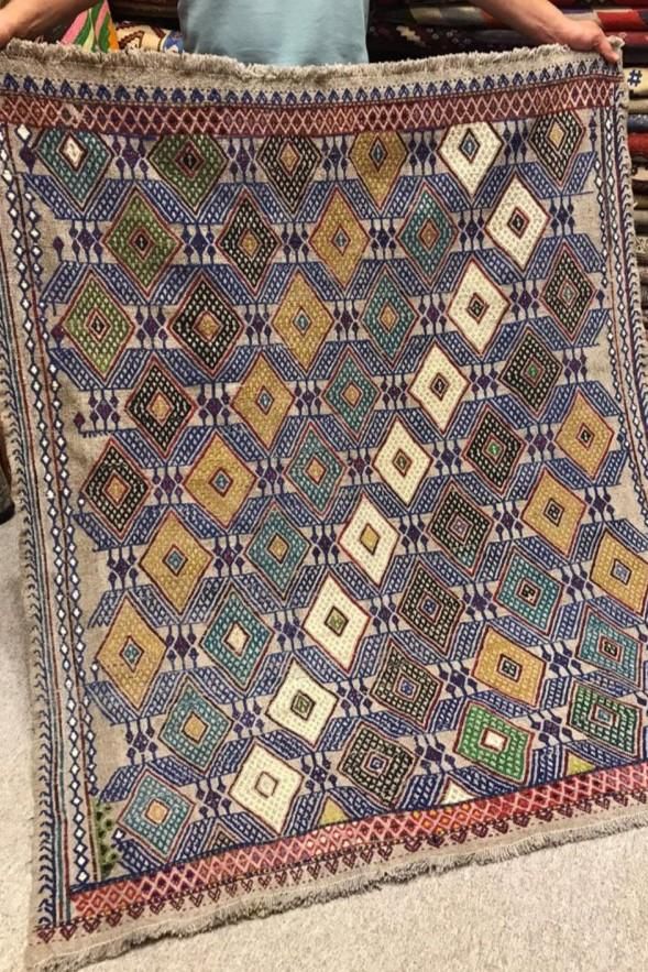 オールドキリム/トルコ・コンヤ・カラプナル/ソフラキリム・ジジム織り