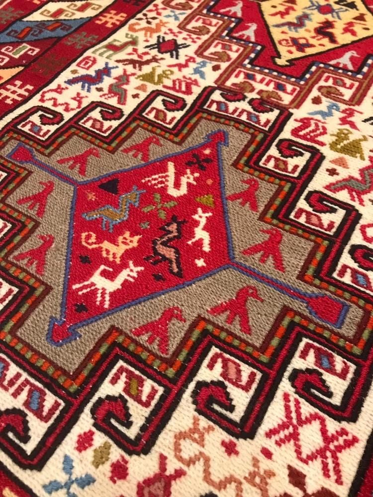 新しいキリム/イラン/シャーセバン・スマック織りキリム約101×75cm