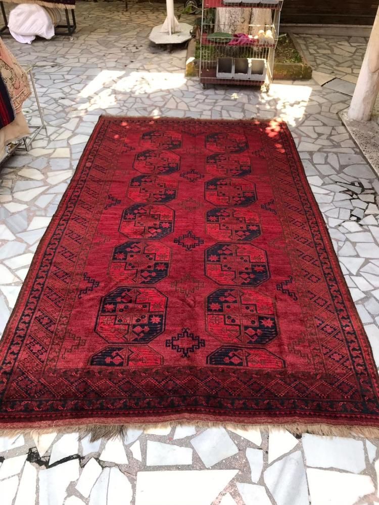 セミアンティーク絨毯/トルクメン・エルサリ/クズルアヤック