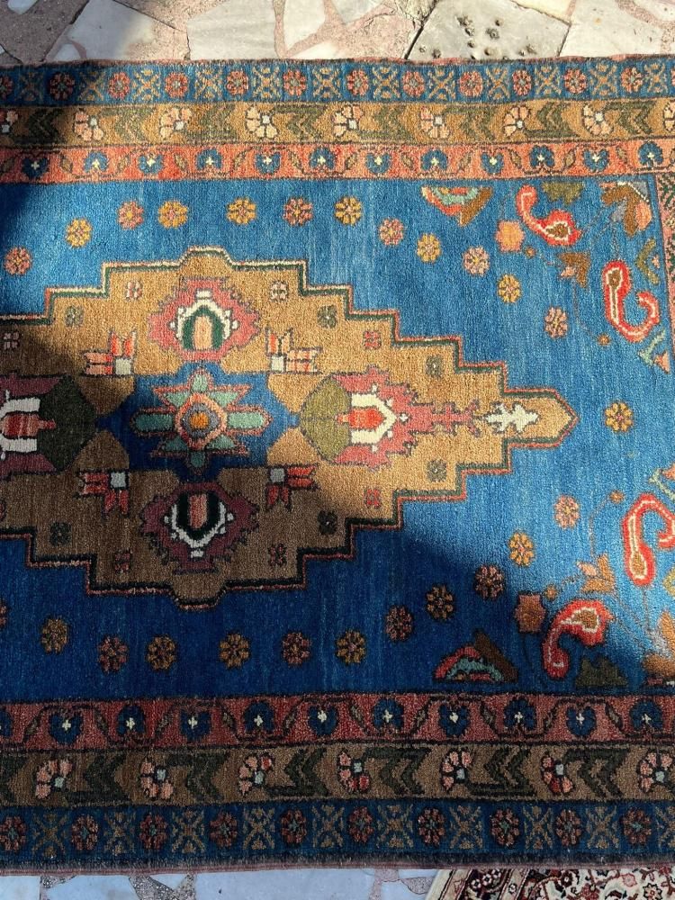 オールド絨毯/トルコ絨毯・ニーデ・チャマルド/約207×117cm - 手織り