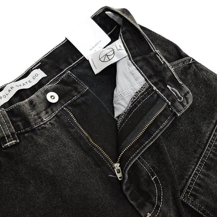 POLAR KNEE BIG BOY WORK JEANS / SILVER BLACK (ポーラー ビッグ
