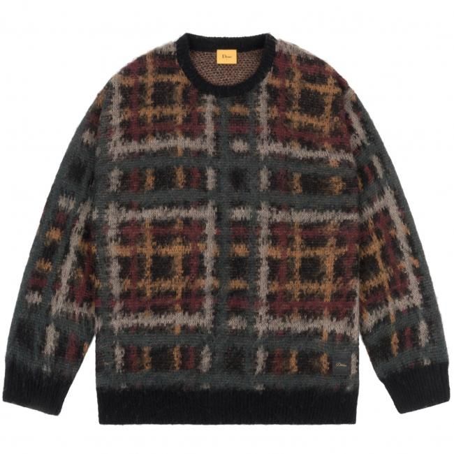 Dime Plaid Mohair Knit / Black (ダイム モヘア ニット/セーター