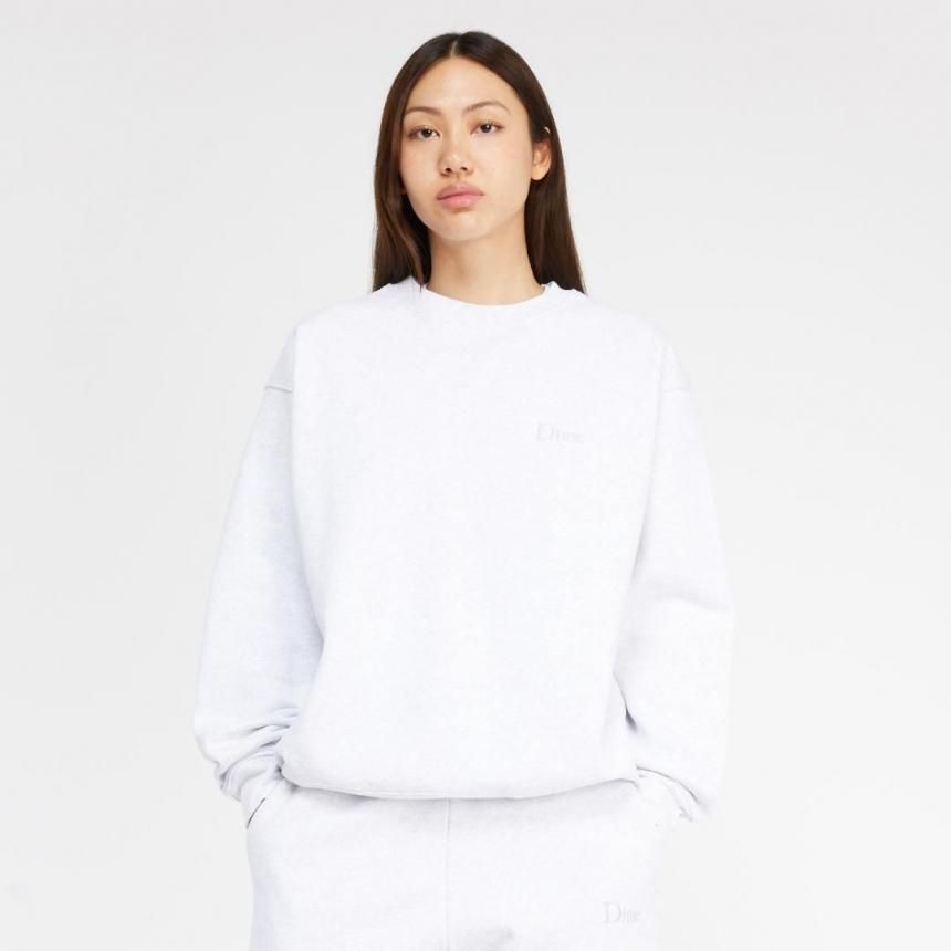 Dime Classic Small Logo Crewneck / Ash (ダイム クルーネック