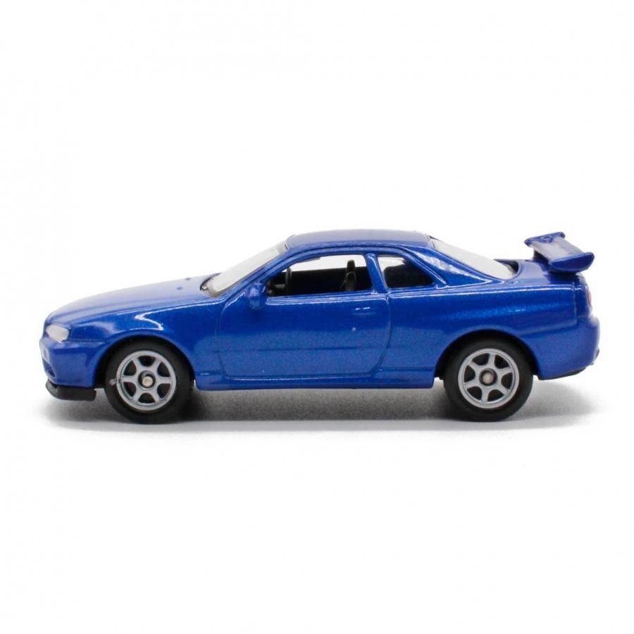 ミニカー 1/64スケール WELLY NISSAN SKYLINE GT-R (R34) BLUE 日産