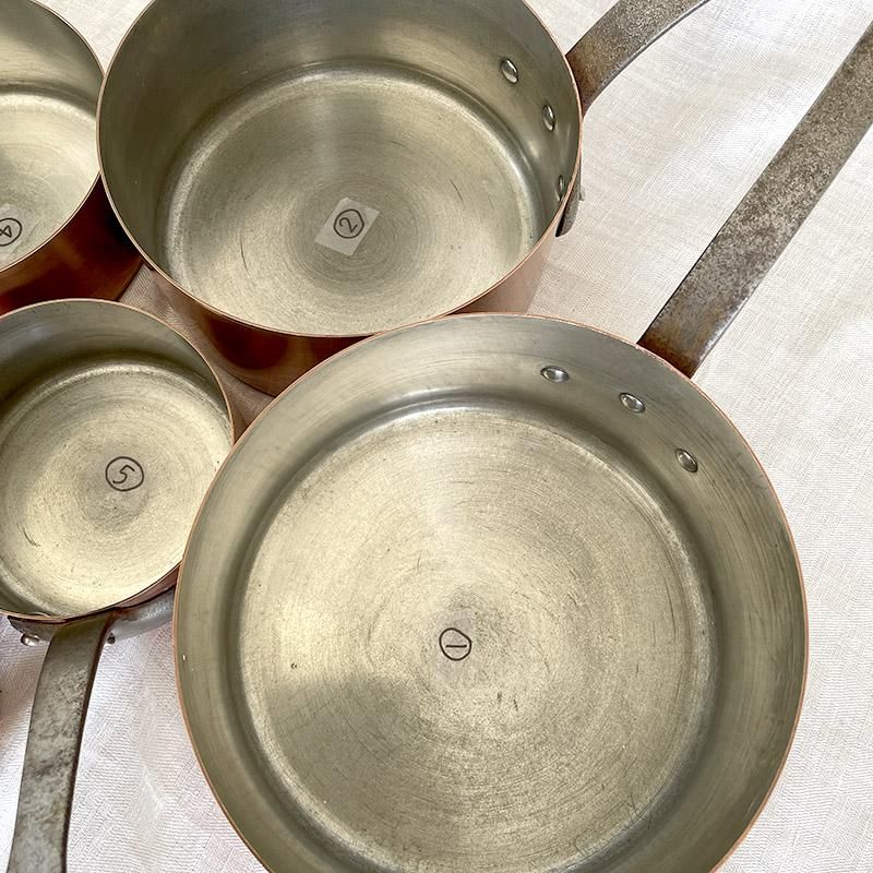 銅片手鍋 フランス本格派銅鍋 使い勝手の良い厚さ1mm #1 直径204