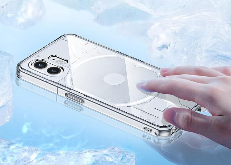 Nothing Phone 2 クリアケースカバー 透明+ プラスチックナッシング