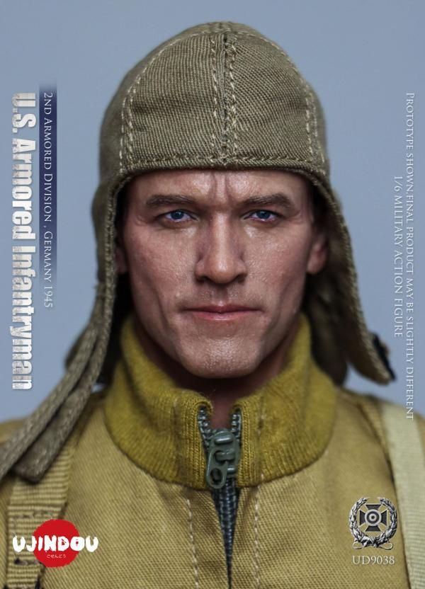送料無料 1/6 UJINDOU UD9038 第二次世界大戦 米軍装甲歩兵第2装甲師団