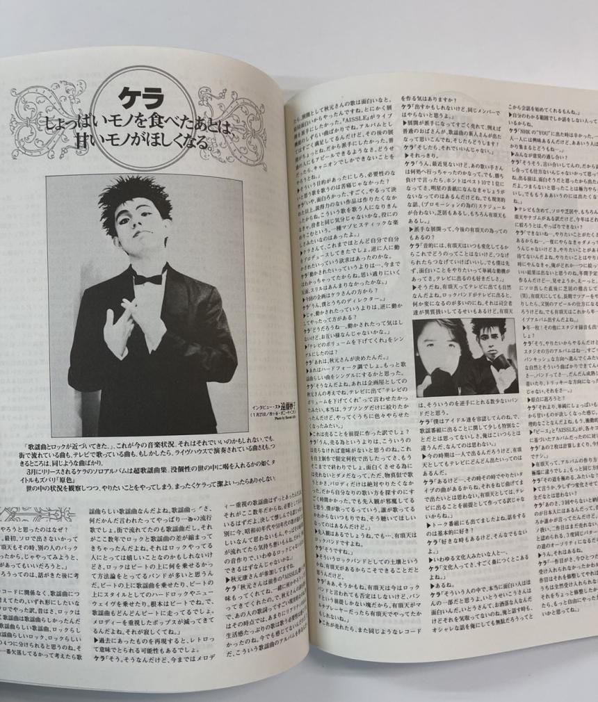 DOLL ドール 45 1988年4月 ジョニー・サンダース / 平沢進 2頁 山口