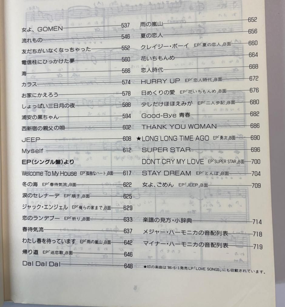 長渕剛ギター弾き語り全曲集 オール・アバウト アルバム「Jeep」まで