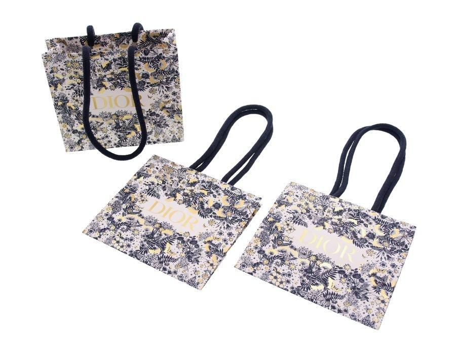 クリスチャンディオール ブランド紙袋 ひも ショッパー 3枚セット 2021