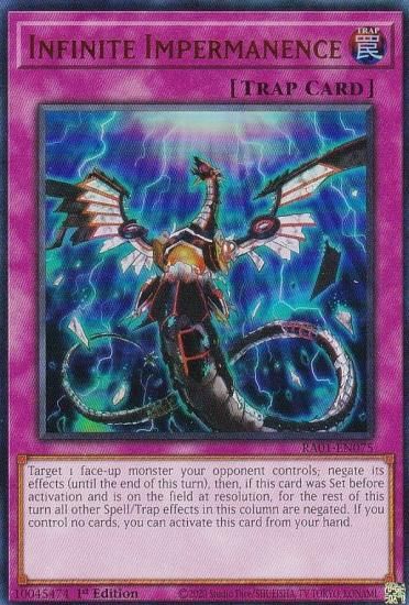 遊戯王 RA01-EN075 無限泡影 (英語版 1st Edition ウルトラレア