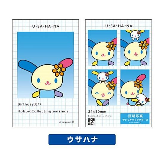 ウサハナ】サンリオキャラクターズ シークレット証明写真風スマロイド