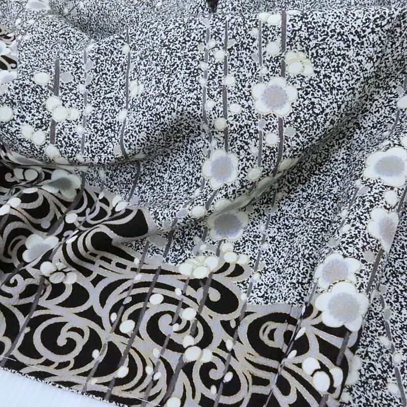 訪問着 蒔き糊染め 光琳梅 フォーマル 式事 お茶会着物 御仕立上り