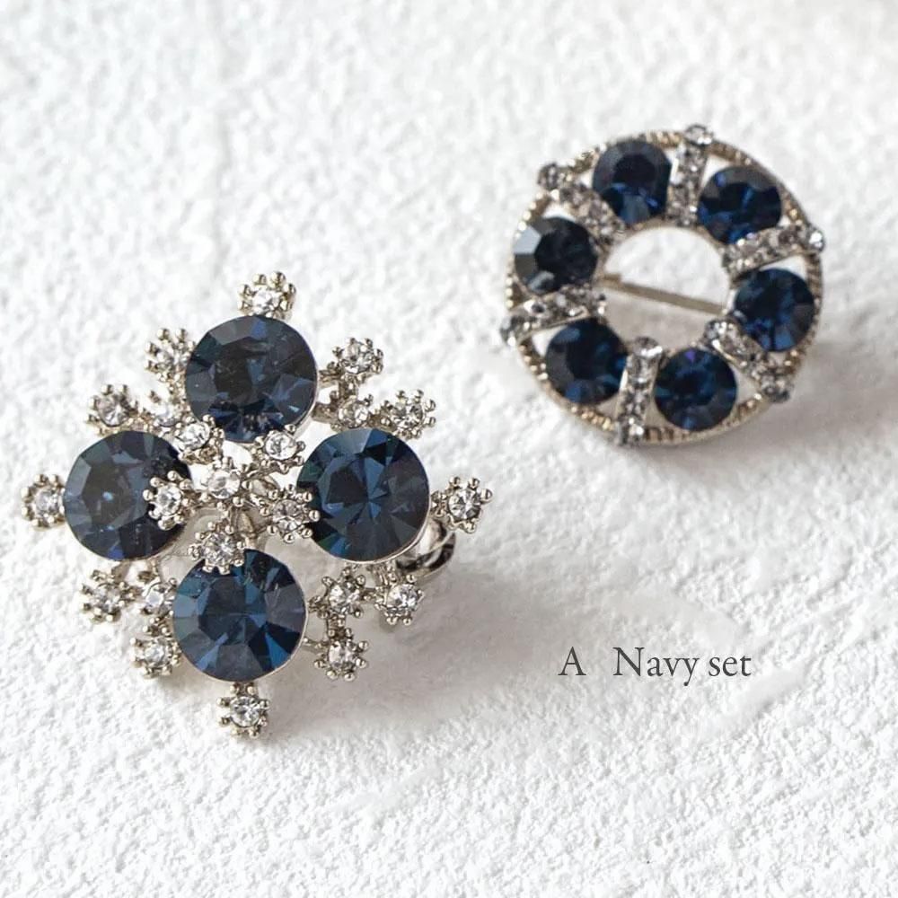 Jeweliss 選べる ブローチ 2個セット 重ね付け アルモニ サークル