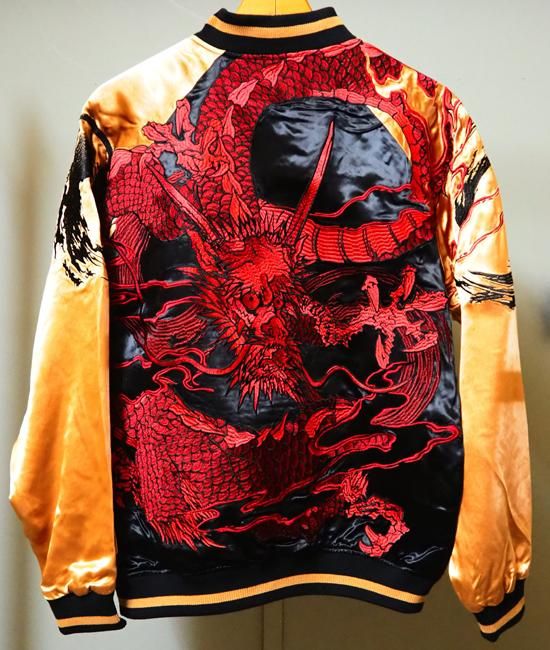 絡繰魂 244132 八方睨みの龍スカジャン 和柄専門セレクトショップ Reason