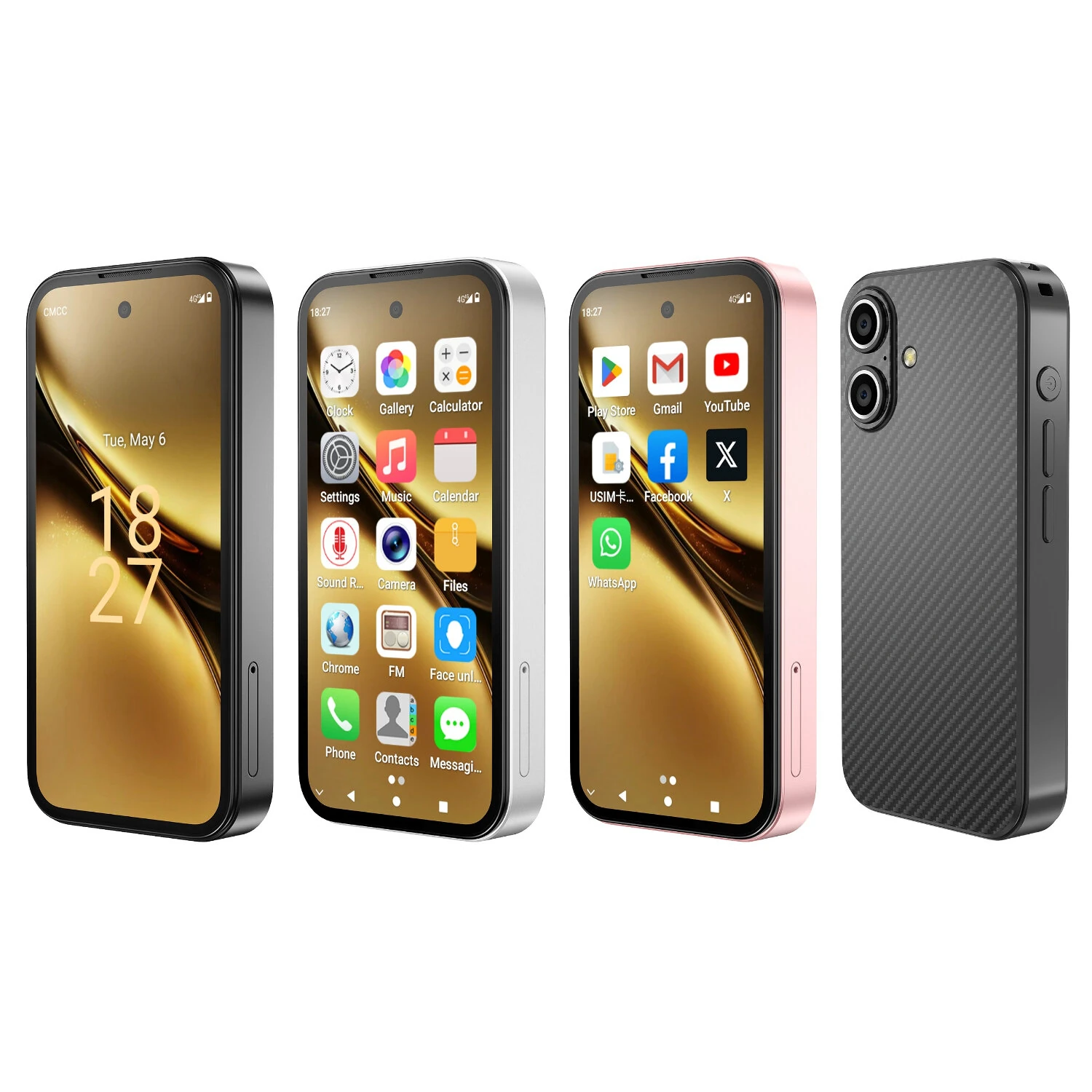 SOYES Q333 Mini 3.97インチ Android 12.0 4GB RAM 64GB ROM デュアル