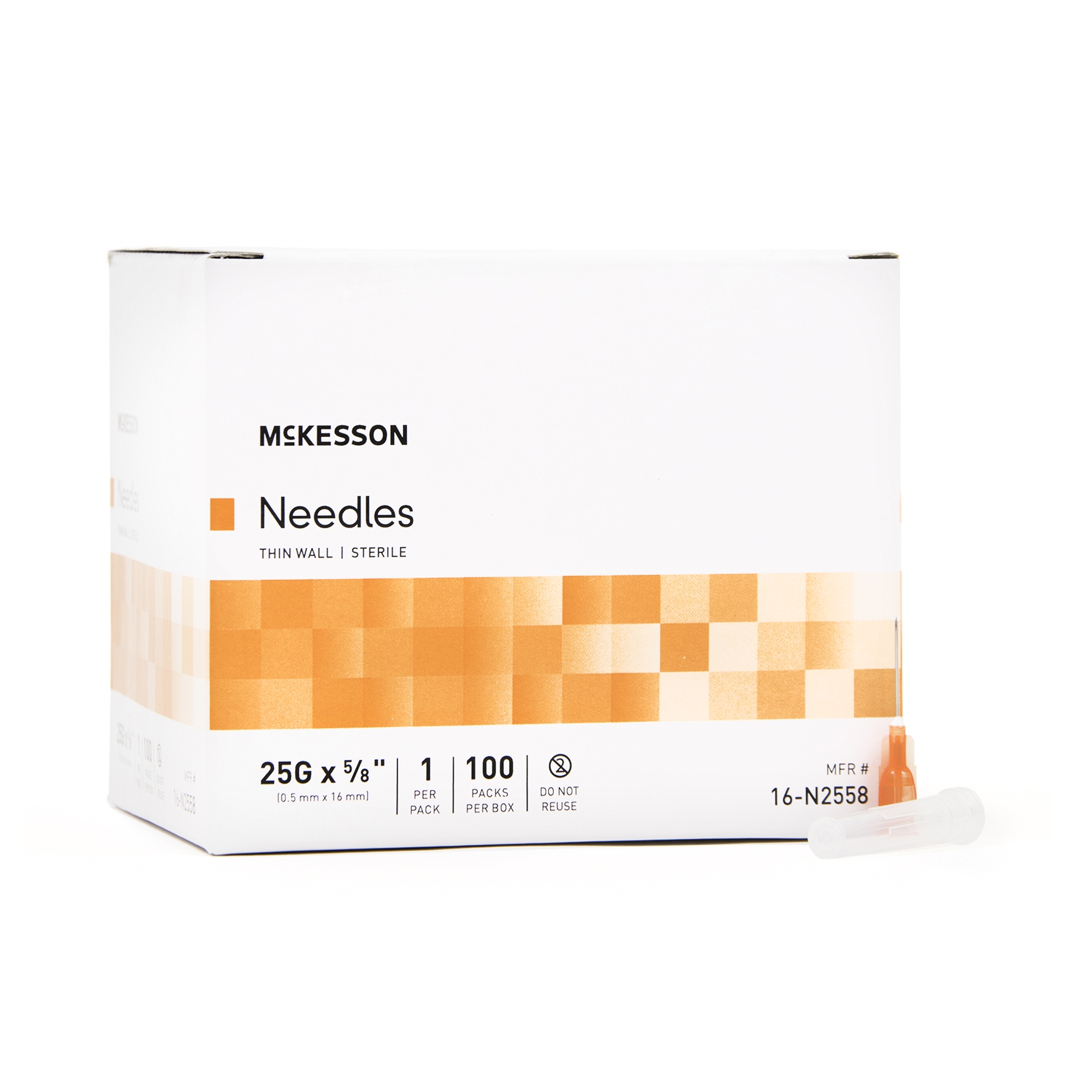 Hypodermic Needle McKesson 5/8 Inch Length 25 - McKesson