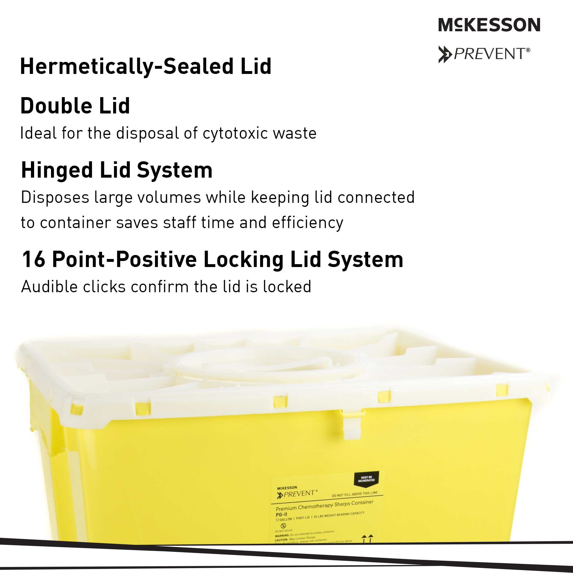 Chemotherapy Waste Container McKesson Prevent® - McKesson